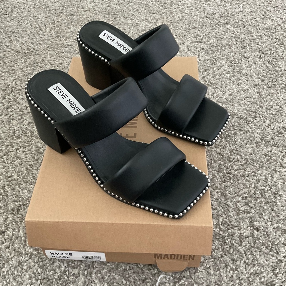 Steve Madden Harlee Studded Block Heel Sandals